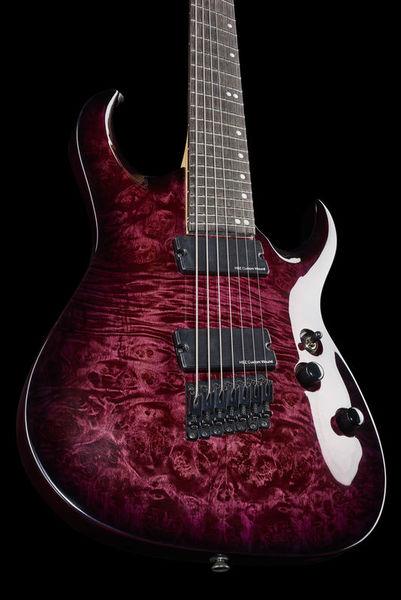 harley benton electric guitars harley benton fanfret-7 tpb 2017 dlx