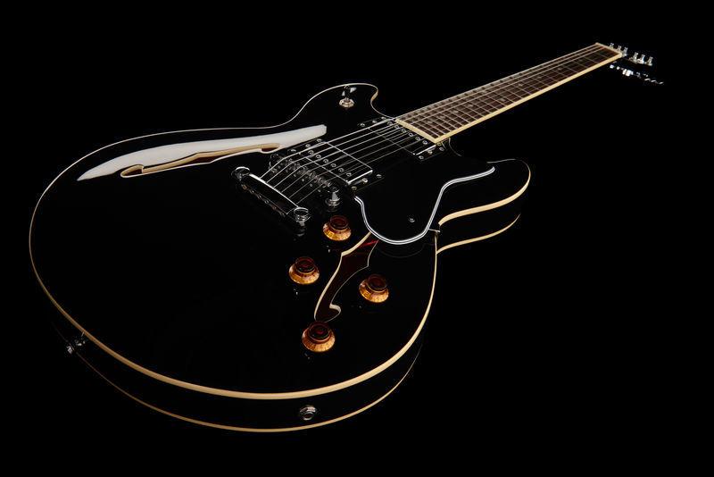 harley benton electric guitars harley benton hb-35 bk vintage series bundle