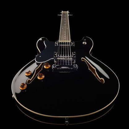 harley benton electric guitars harley benton hb-35lh bk vintage series