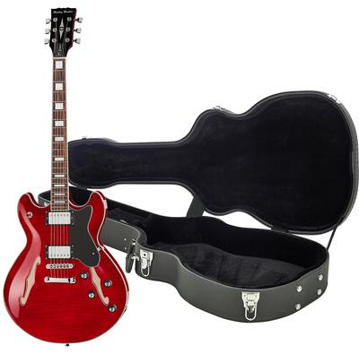 harley benton electric guitars harley benton hb-35plus cherry bundle