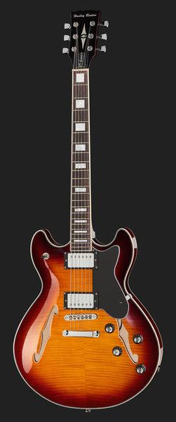 harley benton electric guitars harley benton hb-35plus vintage burst