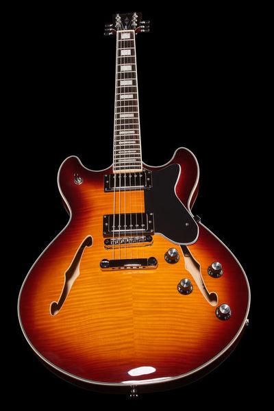 harley benton electric guitars harley benton hb-35plus vintage burst