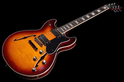 harley benton electric guitars harley benton hb-35plus vintage burst