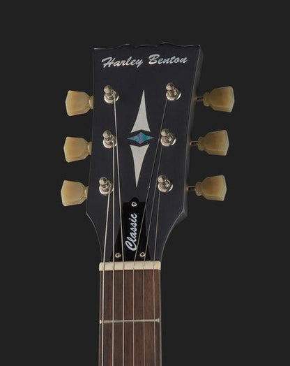 harley benton electric guitars harley benton sc-400 sbk vintage series