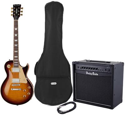 harley benton electric guitars harley benton sc-450plus vb vintage s bundle