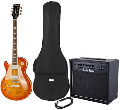 harley benton electric guitars harley benton sc-450pluslh hb vintage bundle