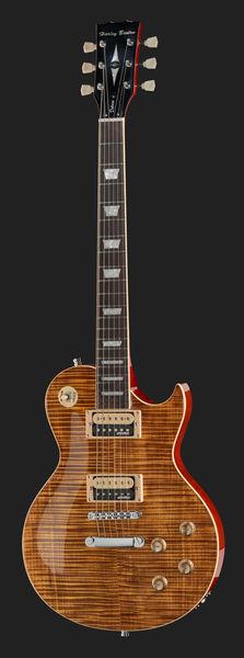 harley benton electric guitars harley benton sc-550 paradise amber flame