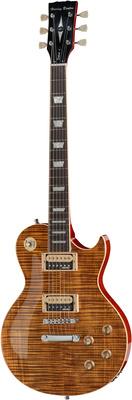 harley benton electric guitars harley benton sc-550 paradise amber flame