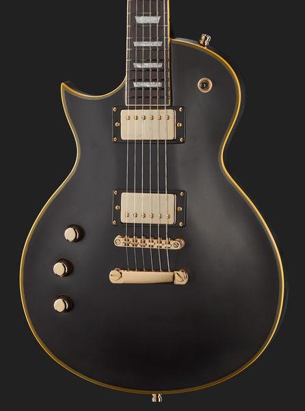 harley benton electric guitars harley benton sc-custom lh vintage black