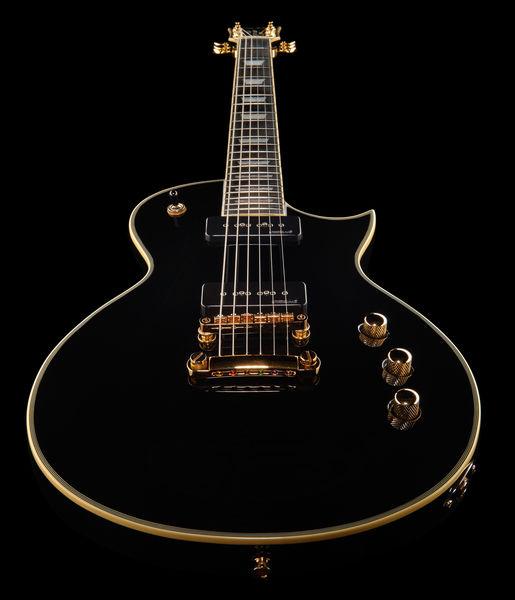 harley benton electric guitars harley benton sc-custom p90 black
