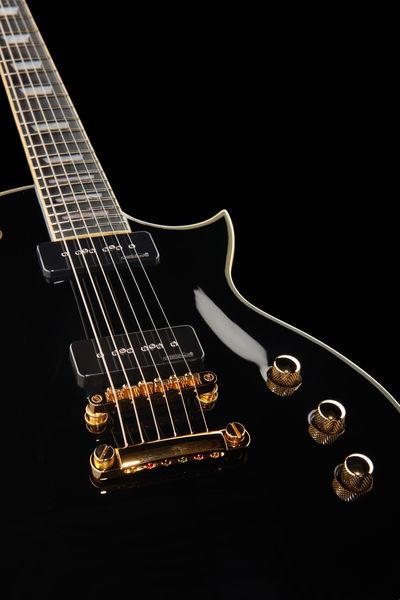 harley benton electric guitars harley benton sc-custom p90 black