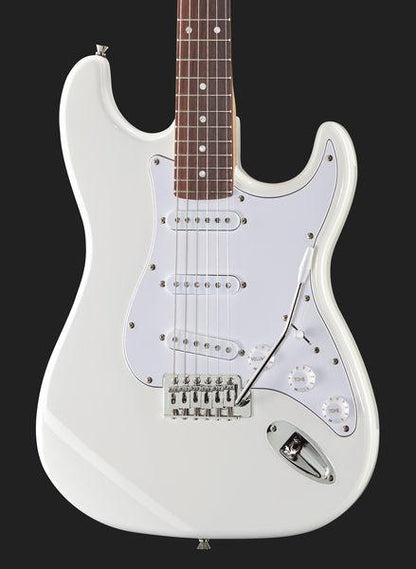 harley benton electric guitars harley benton st-20 wh standard series