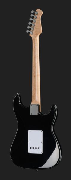 harley benton electric guitars harley benton st-20lh bk standard series