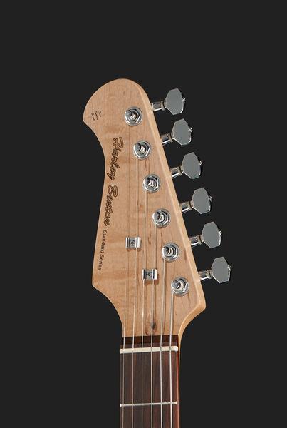 harley benton electric guitars harley benton st-20lh bk standard series