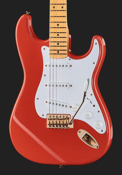 harley benton electric guitars harley benton st-59hm fiesta red tribute