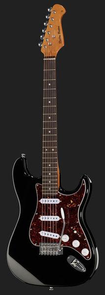 harley benton electric guitars harley benton st-62 bk vintage series