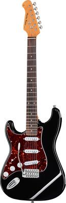 harley benton electric guitars harley benton st-62lh bk vintage series
