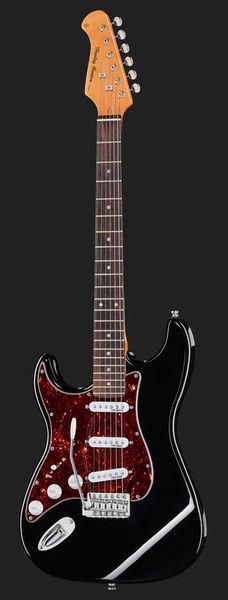 harley benton electric guitars harley benton st-62lh bk vintage series