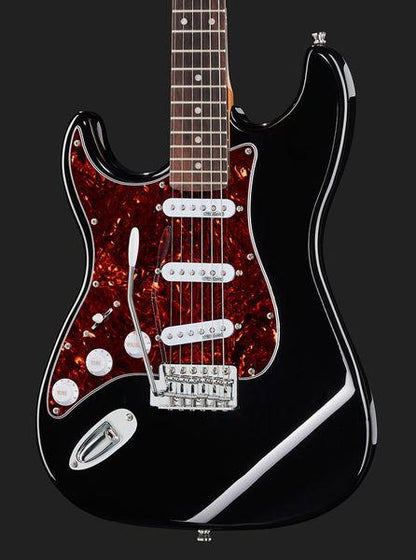 harley benton electric guitars harley benton st-62lh bk vintage series