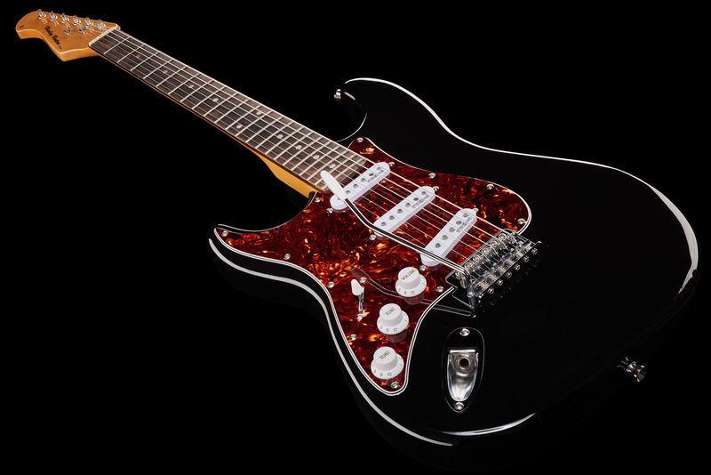 harley benton electric guitars harley benton st-62lh bk vintage series