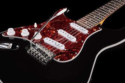 harley benton electric guitars harley benton st-62lh bk vintage series