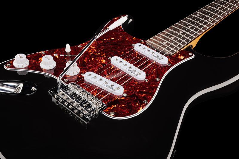 harley benton electric guitars harley benton st-62lh bk vintage series
