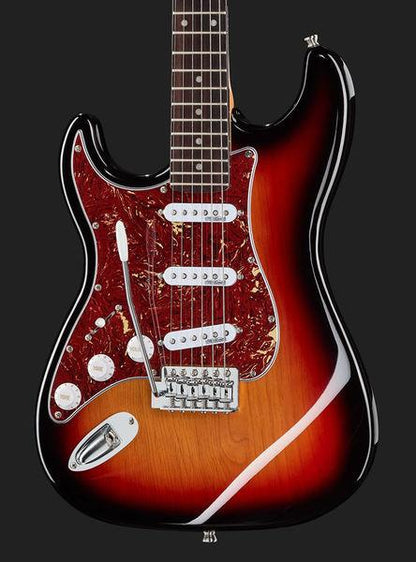 harley benton electric guitars harley benton st-62lh sb vintage series