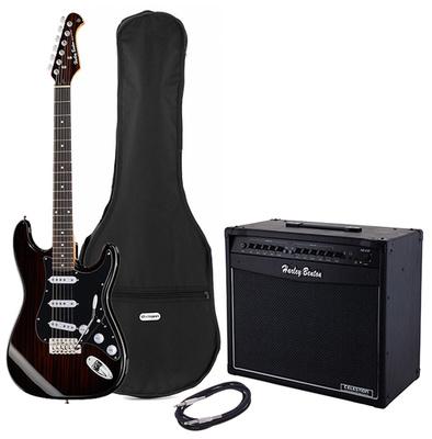 harley benton electric guitars harley benton st-70 rosewood deluxe s bundle