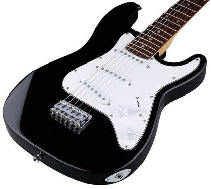 harley benton electric guitars harley benton st-mini bk