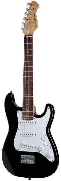 harley benton electric guitars harley benton st-mini bk bundle 2