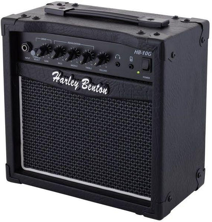 harley benton electric guitars harley benton st-mini bk bundle 2