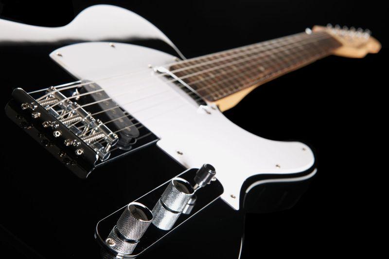 harley benton electric guitars harley benton te-20 bk standard serie set 1