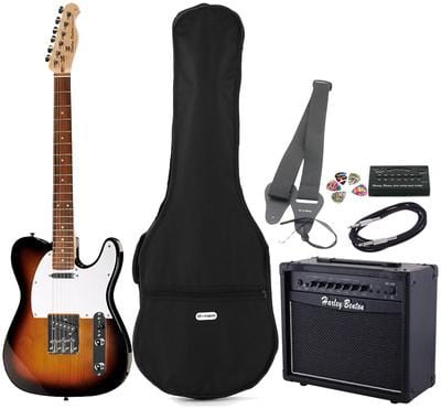 harley benton electric guitars harley benton te-20 sb standard series set 2