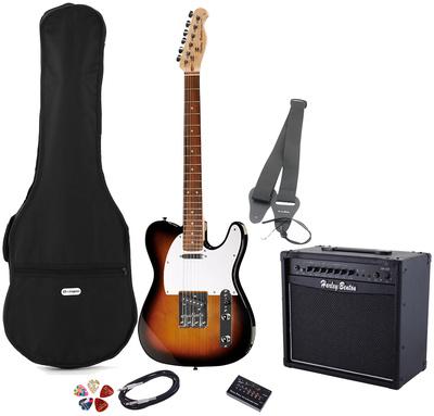 harley benton electric guitars harley benton te-20 sb standard series set 3