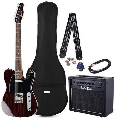 harley benton electric guitars harley benton te-70rw deluxe set 1