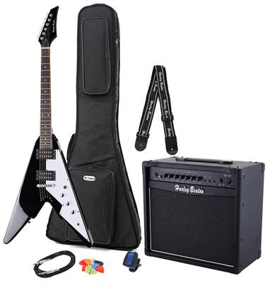harley benton electric guitars harley benton victory-bk cl. series bundle 2