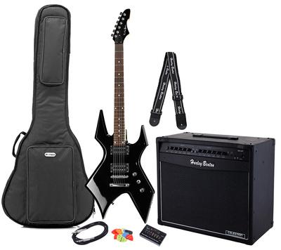 harley benton electric guitars harley benton wl-20bk rock series set 2