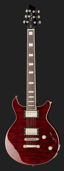 harley benton electric guitars harley benton xt-22 black cherry flame