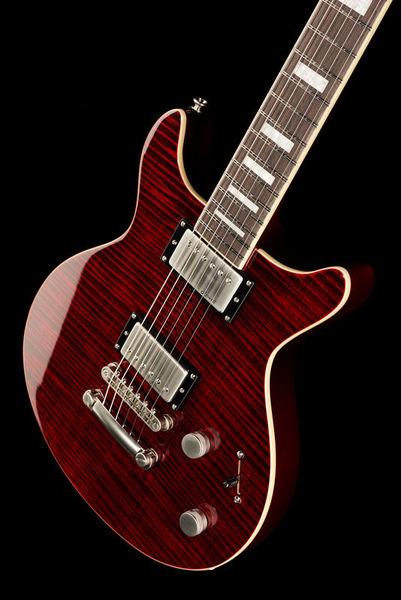 harley benton electric guitars harley benton xt-22 black cherry flame