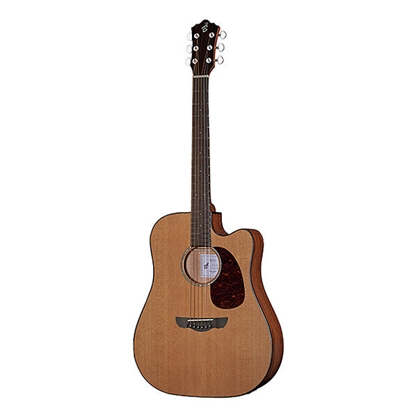 harley benton electro acoustic guitars harley benton cld-30scm-ce dreadnought cutaway electro acoustic guitar - natural