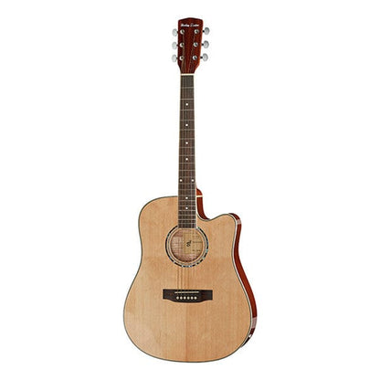 Harley Benton Electro Acoustic Guitars Natural High Gloss Harley Benton D-120CE Dreadnought Cutaway Electro Acoustic Guitar