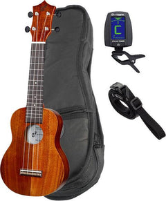 Harley Benton Soprano Ukuleles Harley Benton Ukahuna Koa Soprano Ukul Set
