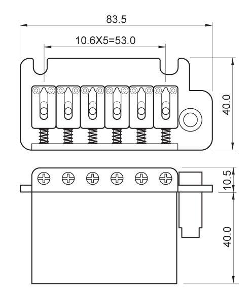 Harley Benton Tremolos And Bridges Harley Benton Parts Standard ST-StyleTremolo