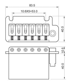 Harley Benton Tremolos And Bridges Harley Benton Parts Standard ST-StyleTremolo