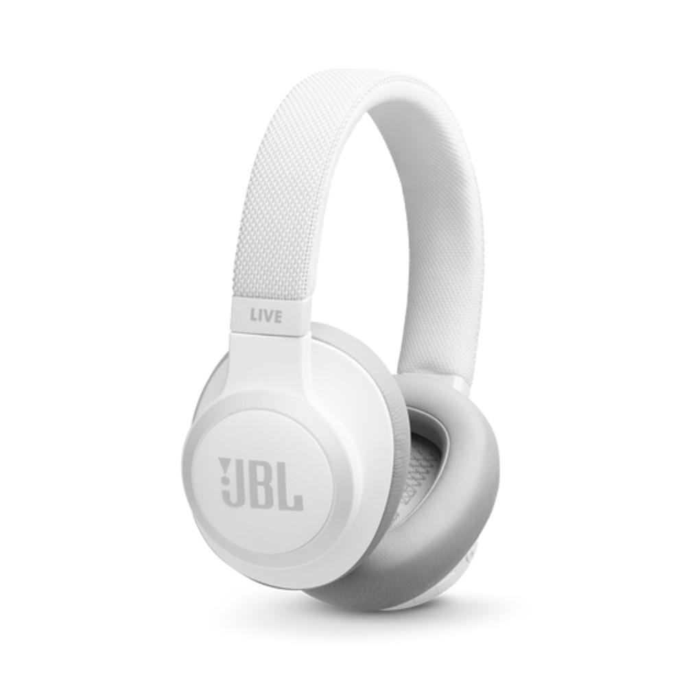 Harman India Over-Ear Wireless Headphones White JBL Live 650BTNC Active Noise Cancelling Over Ear Headphones - White