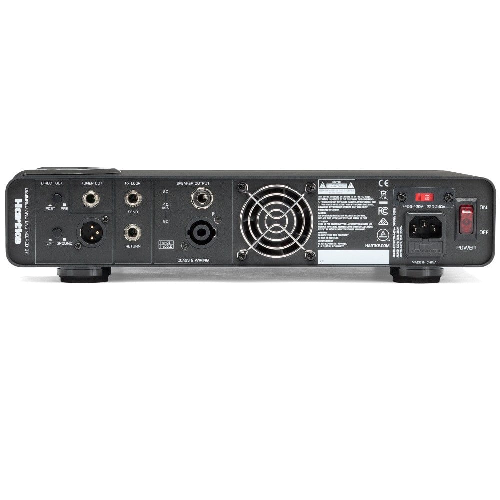 Hartke Bass Amplifier Heads Black Hartke LX5500 500 Watt Lightweight Bass Head with Tube Preamp