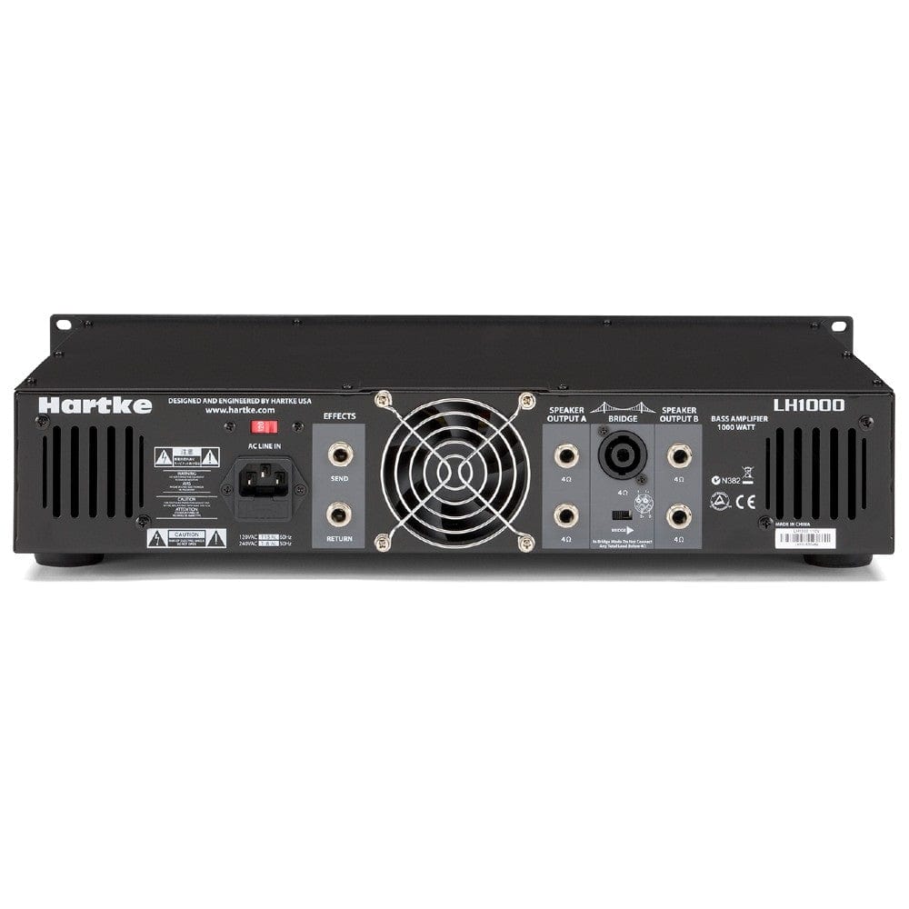hartke bass amplifier heads hartke lh1000 1000 watt bass amplifier head