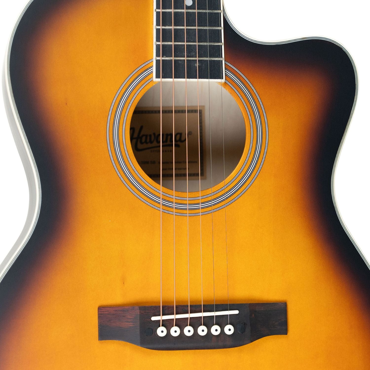 Havana Acoustic Guitars Havana 39" Cutaway 6 String Acoustic Guitar
