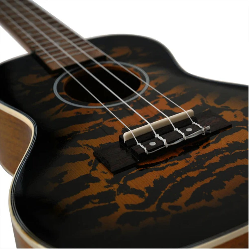 Havana Concert Ukuleles Havana QUK24 Tiger Flame Concert Ukulele 