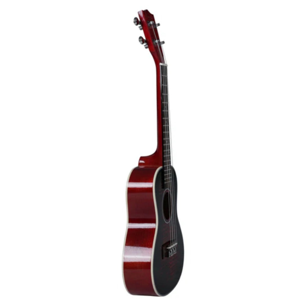 Havana Concert Ukuleles Havana QUK24 Tiger Flame Concert Ukulele #color_red
